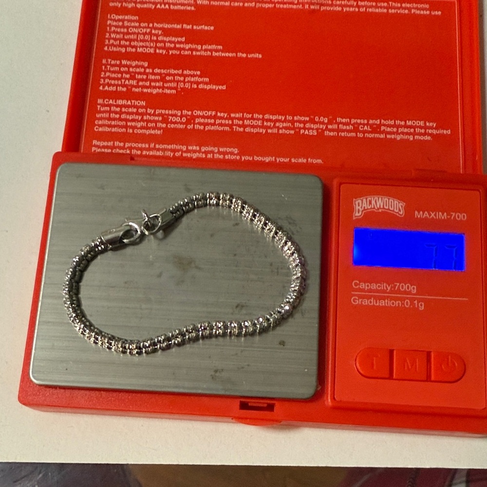 .925 Silver diamond cut barrel bracelet Bracelet